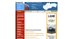 Desktop Screenshot of ministerstva.urad-online.sk