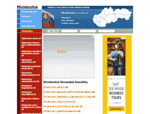 Tablet Screenshot of ministerstva.urad-online.sk